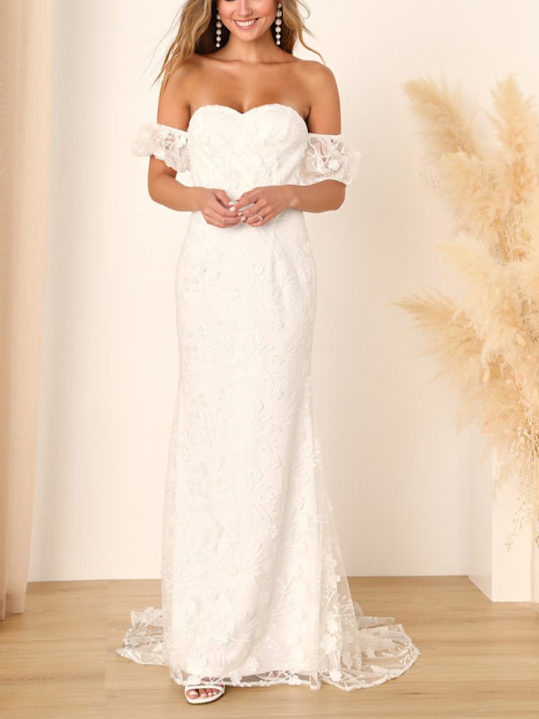 Lulus Magical Beginnings White 3d Floral Embroidered Maxi Dress - Size Xl